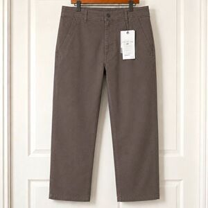 Projek Raw Men’s Bungee Flex Brown Chino Pants 38 Regular Loose Straight Stretch